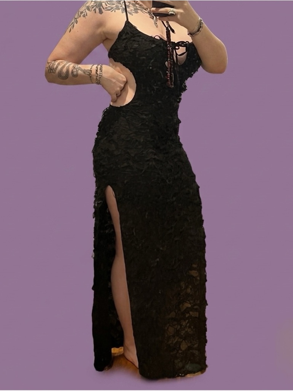 Widow x Dolls Kill - Cemetery Surprise Maxi Dress